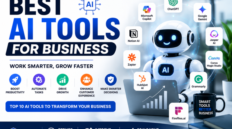 Best AI Tools for Business (2026) Top 10 AI Solutions to Boost Productivity & Growth