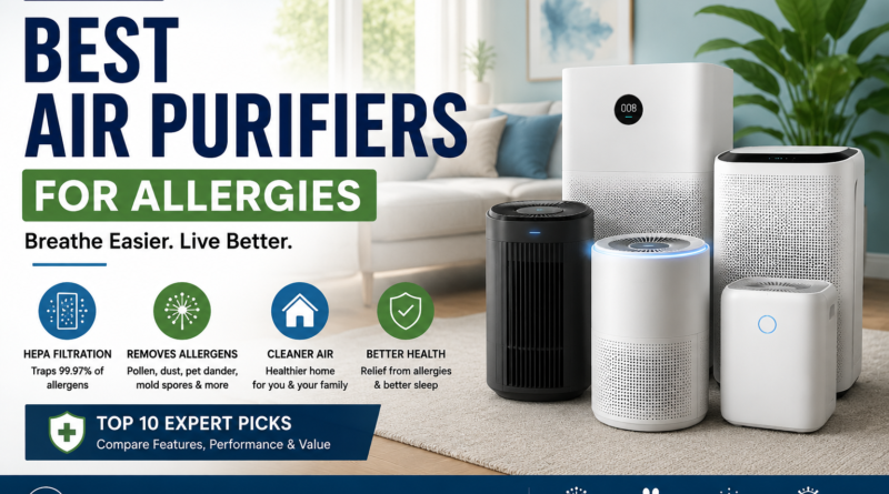 Best Air Purifiers for Allergies in 2026 Top 10 Picks for Cleaner, Healthier Air