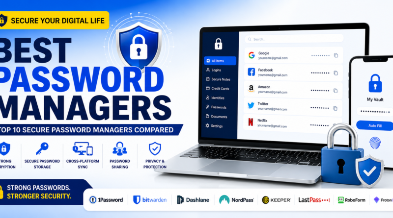 Best Password Managers (2026) Top 10 Secure Password Managers to Protect Your Online Accounts
