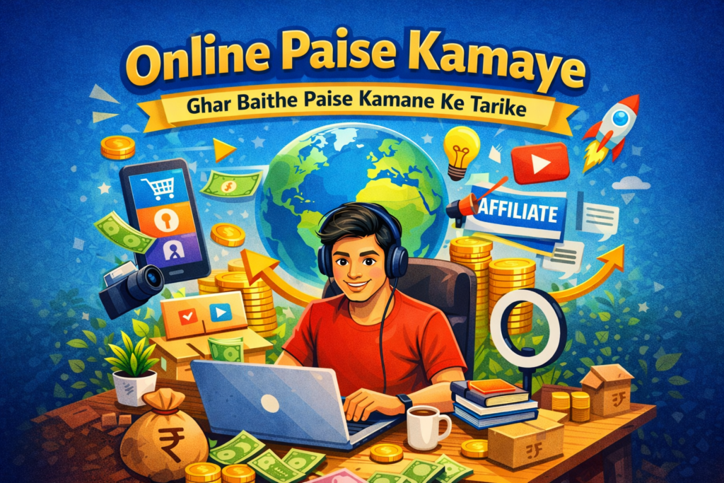 Online Paise Kaise Kamaye – 2026 Mein Ghar Baithe Online Paise Kamane Ke 12 Best Tarike Online Paise Kaise Kamaye – Ghar Baithe Paise Kamane Ke Tarike
