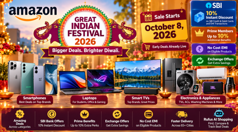 Amazon Great Indian Festival 2026 Banner